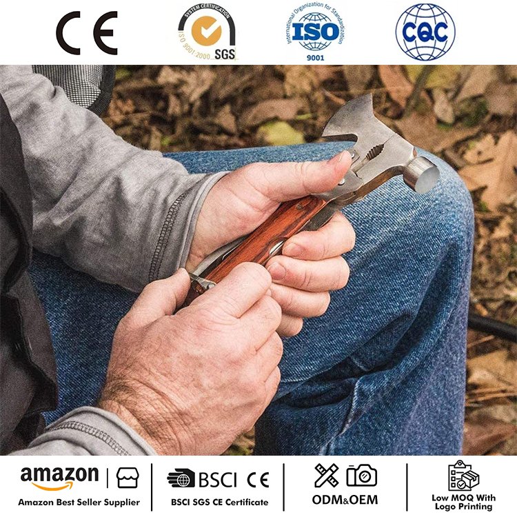 Martillo de hacha de escape de emergencia multiherramienta 16 en 1