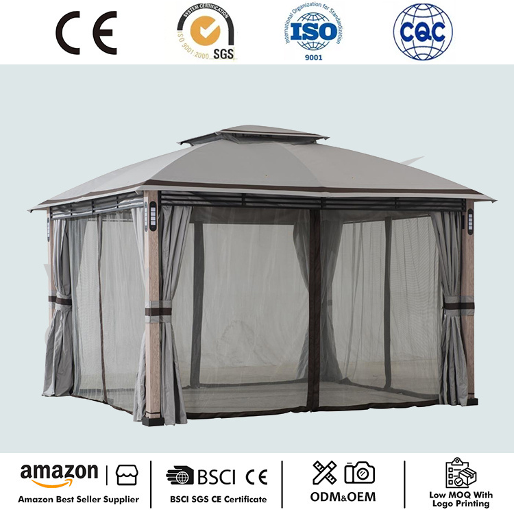 2 niveles Backyard Soft Top Gazebo