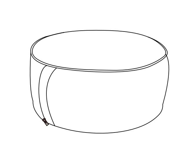 Instrucciones de montaje del otomano inflable