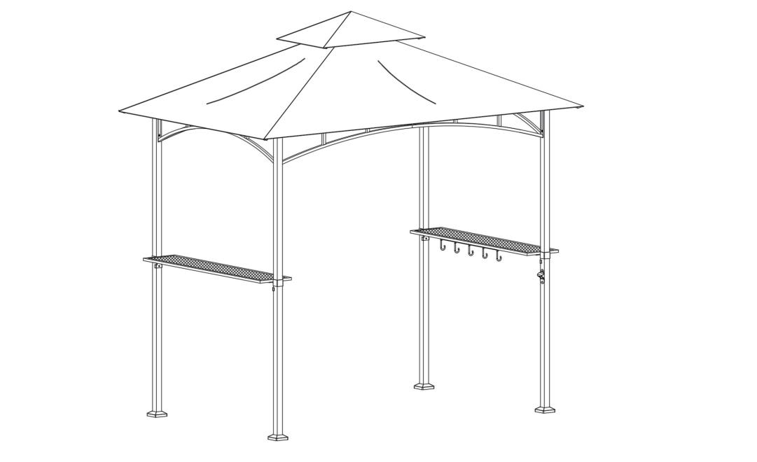 Instrucciones de instalación de Gazebo de Steel Grill