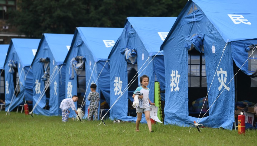 Método de instalación de la carpa de socorro en casos de desastre