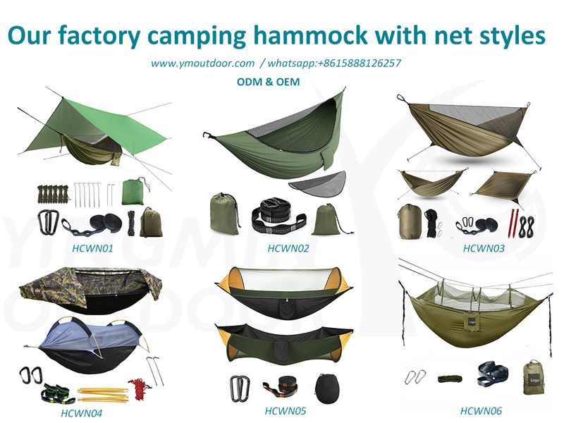 Cuáles son los tipos de hamacas de camping con redes soportadas por YMOUTDOOR