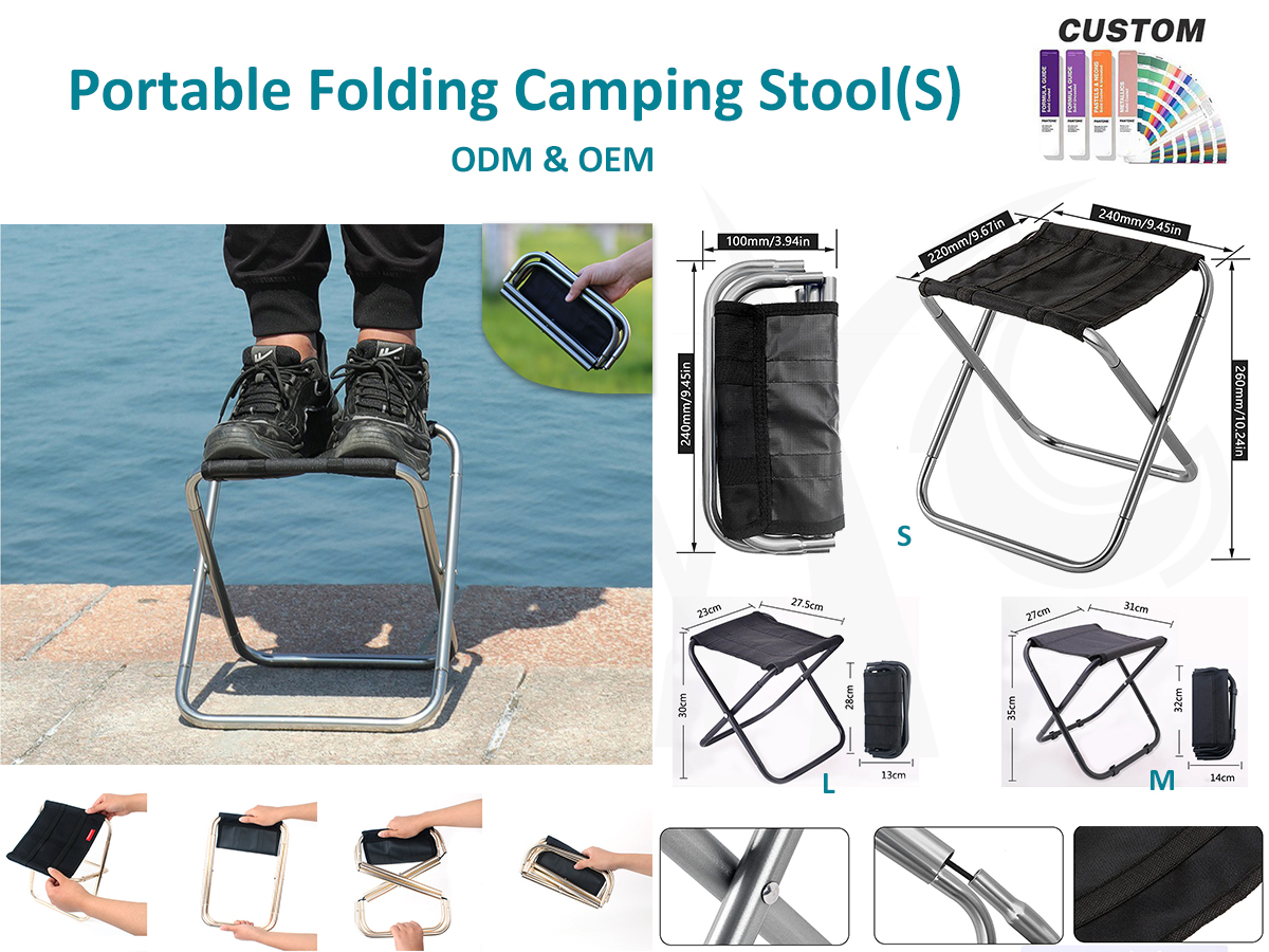 ¿Qué tal este taburete para acampar?