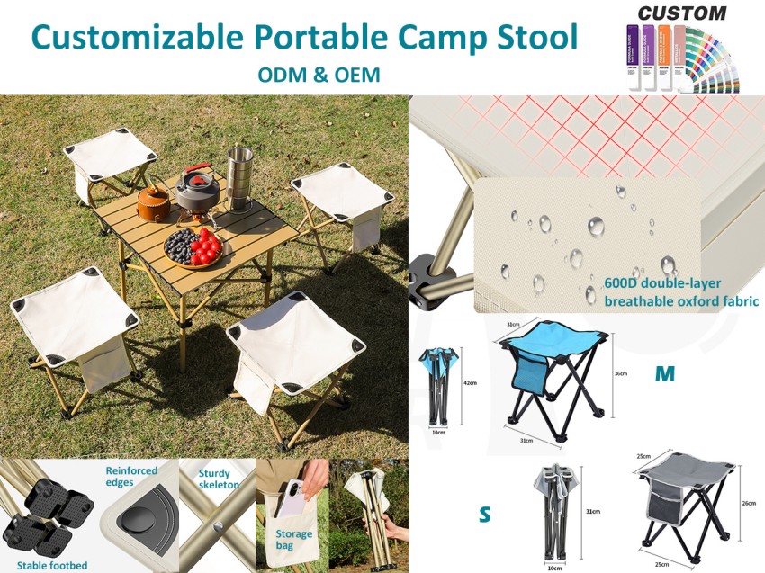 ¿Es este taburete de camping lo que quieres?