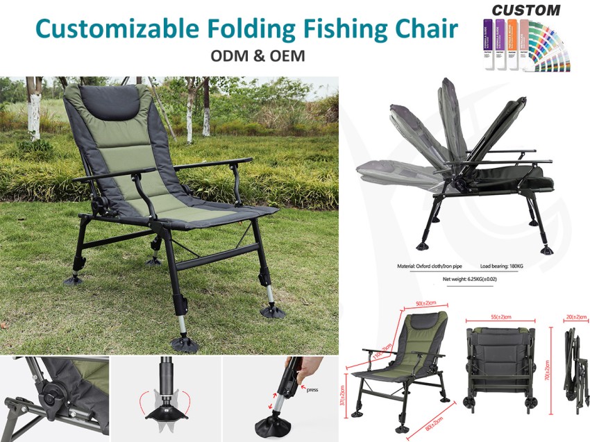 ¿Te atrae esta silla de pesca multifuncional que se adapta a cualquier terreno?