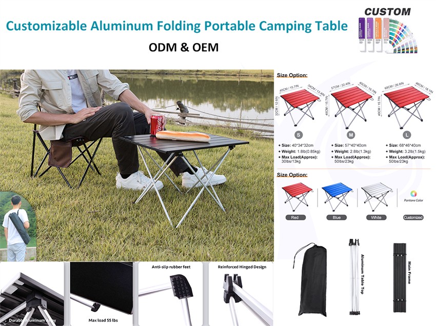 ¿Tienes esta mesa plegable de camping?