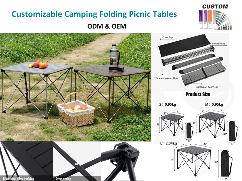 Esta es una mesa de camping para excelentes actividades al aire libreï¼