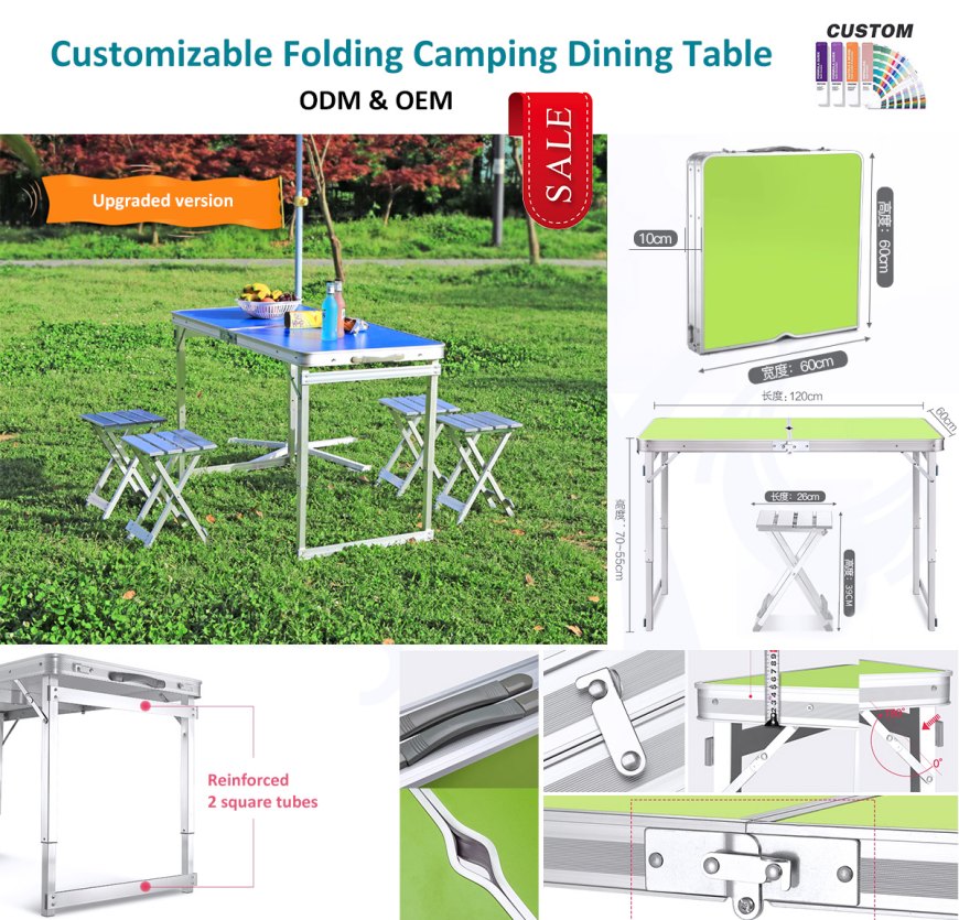 La mesa de picnic plegable portátil mejorada