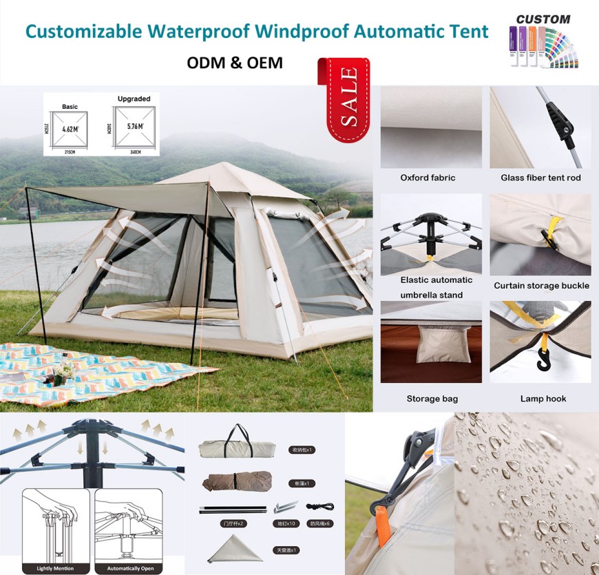Compré esta carpa para un viaje de campamento familiar.