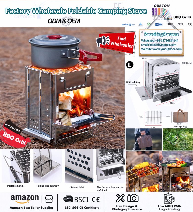 Estufa de camping compacta