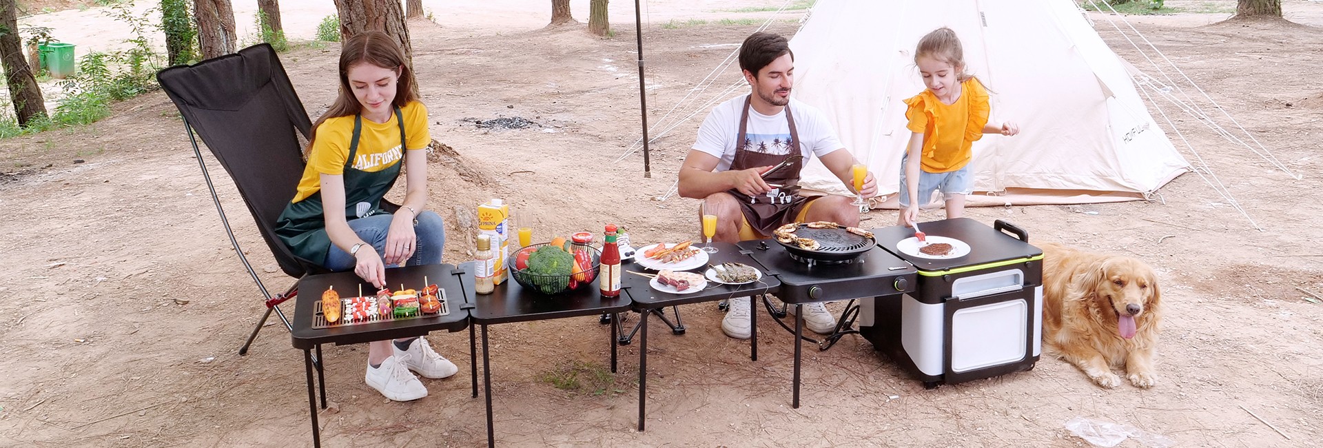 Cocina portátil para acampar