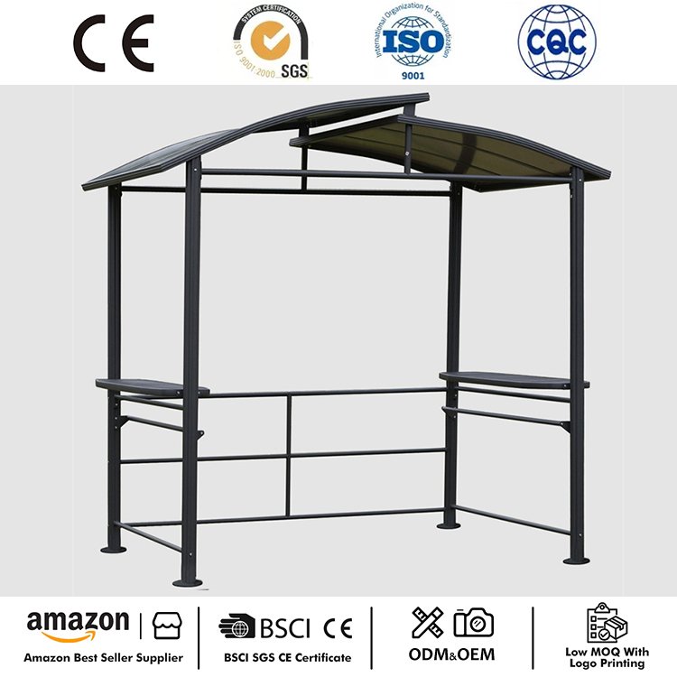 ¿Por qué debería elegir la glorieta de techo rígido con dosel para patio con barbacoa de 8' x 5' para su espacio al aire libre?