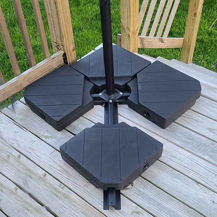 Base de sombrilla para patio colgante en voladizo de 4 piezas