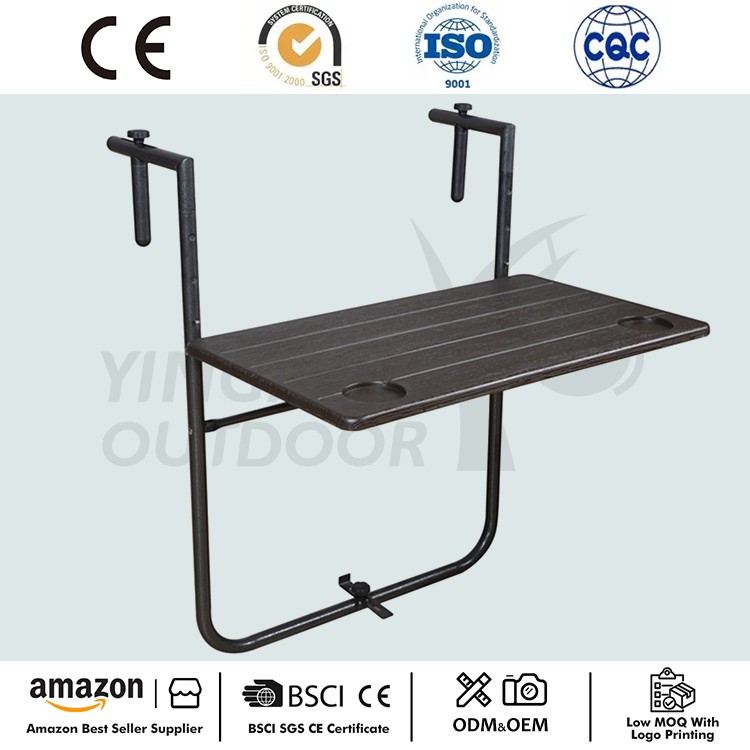 Mesa colgante de balcón plegable