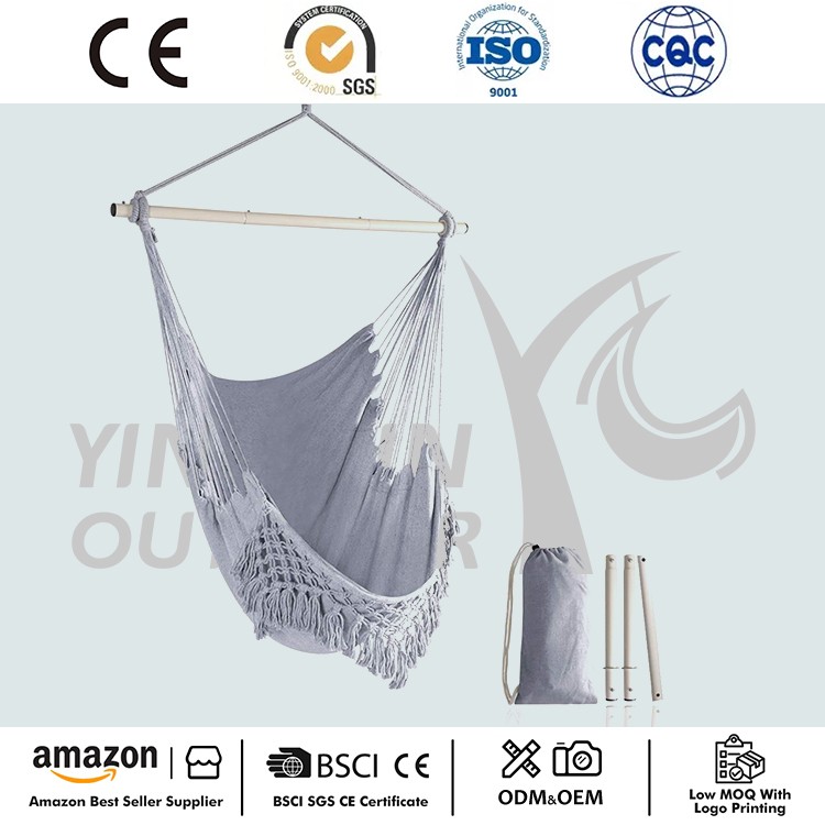 Hamaca colgante con borlas colgantes