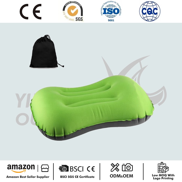 Almohada inflable de viaje para acampar