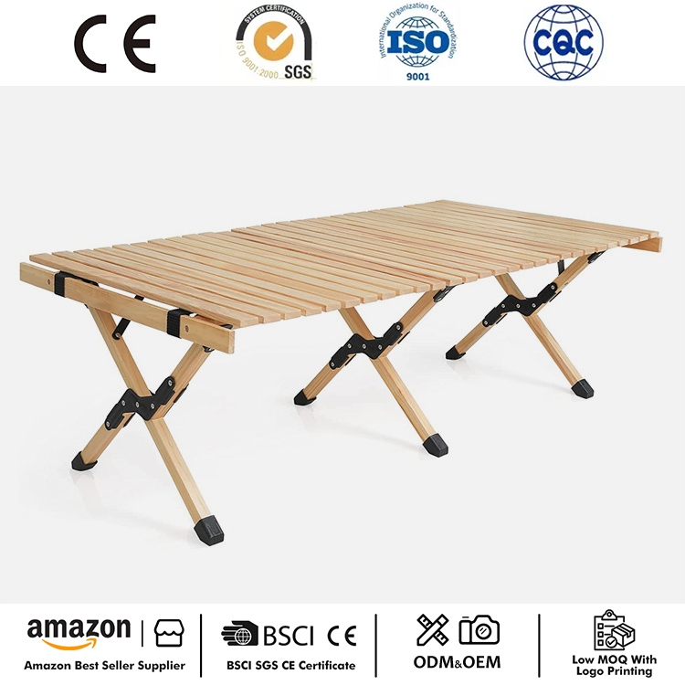 Mesa de camping de picnic enrollable ligera