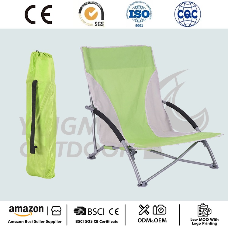 Silla de playa plegable con honda baja