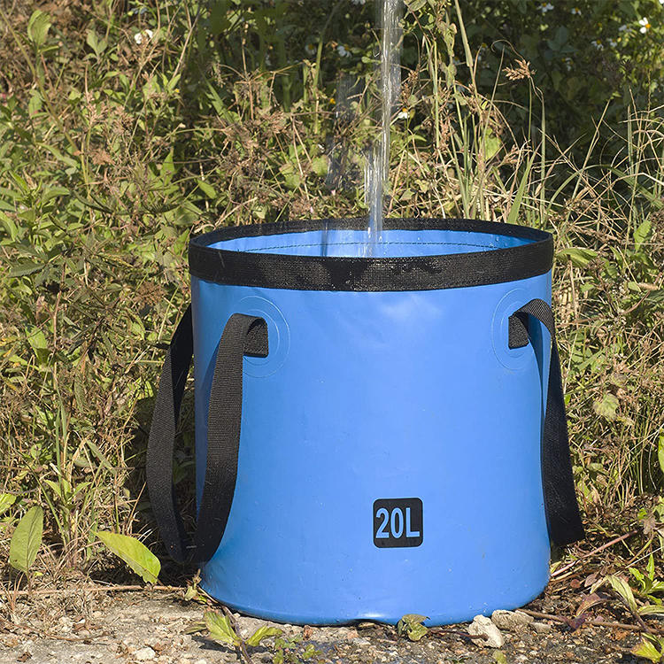 Cubo plegable para acampar de 5 galones