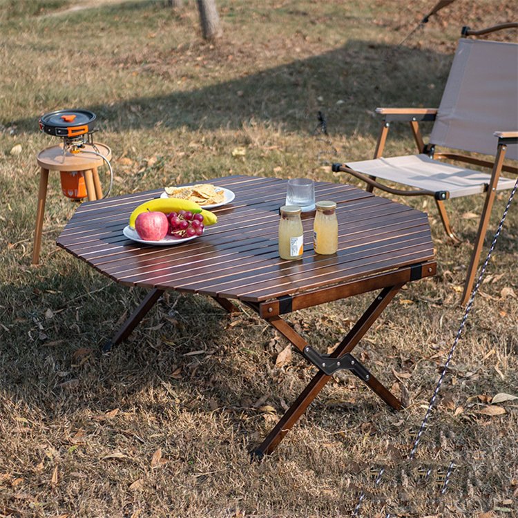 Mesa de picnic de campamento plegable octogonal
