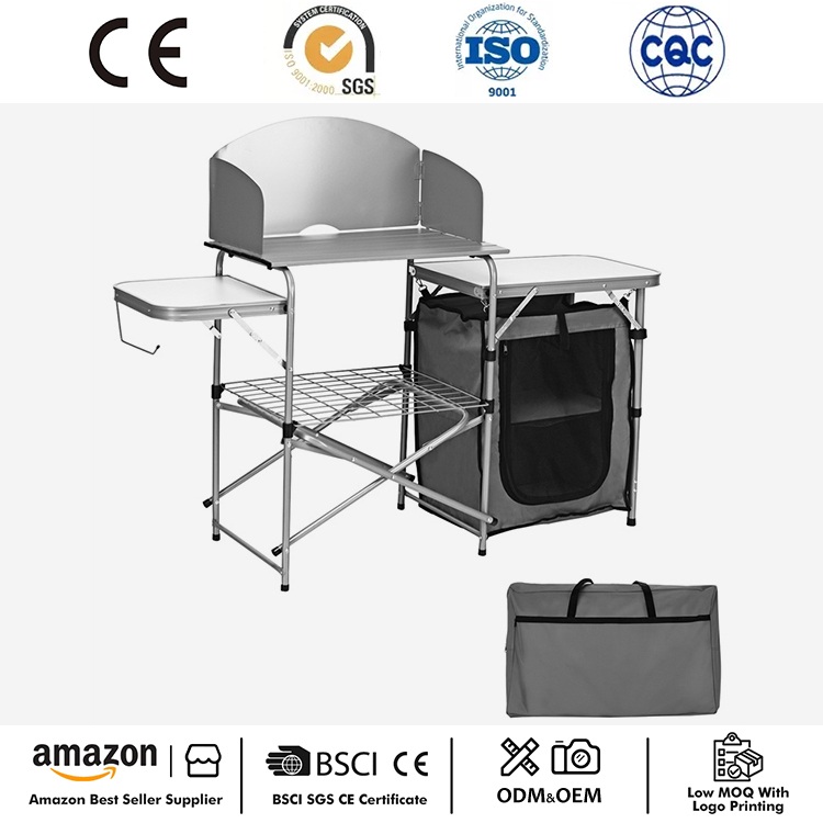 Mesa de cocina para acampar al aire libre