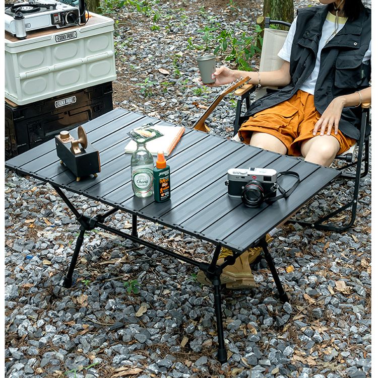 Mesa de campamento plegable al aire libre