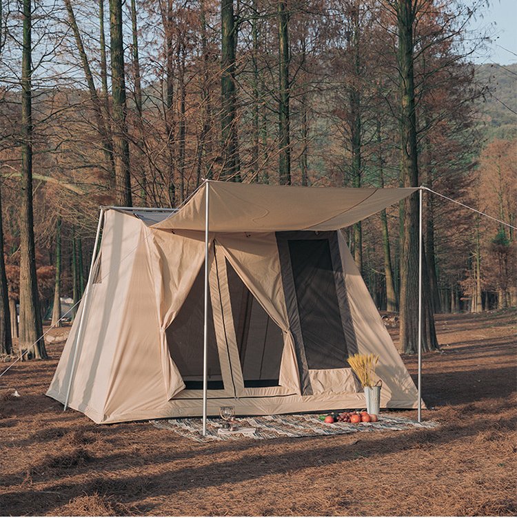 Carpa de lona de algodón estancada al aire libre
