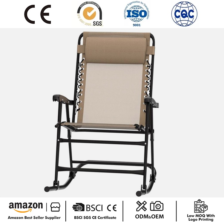 Balancín plegable de gravedad cero para exteriores con almohada