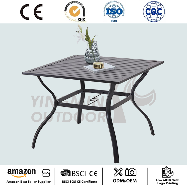 Mesa de comedor al aire libre para patio