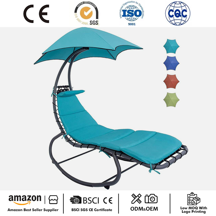 Silla reclinable mecedora para patio