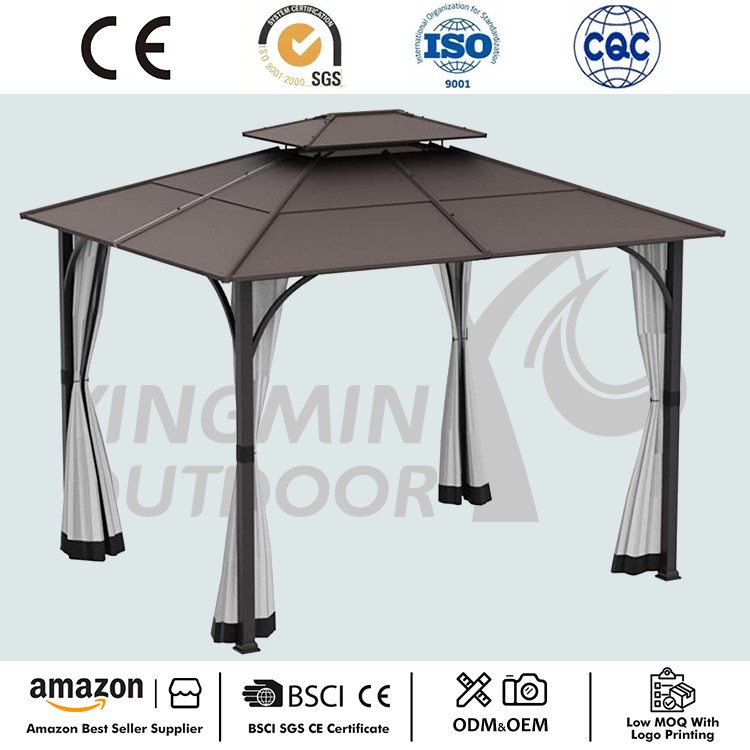 Gazebo de marco de acero de patio