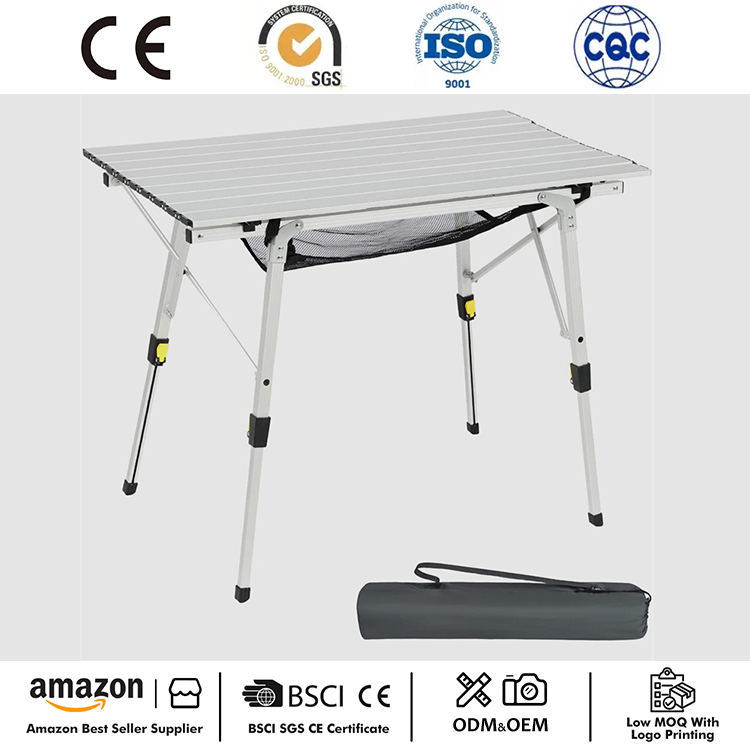 Mesa de camping plegable de aluminio portátil