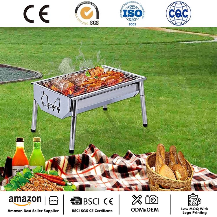 Parrilla portátil para barbacoa Parrilla pequeña para acampar