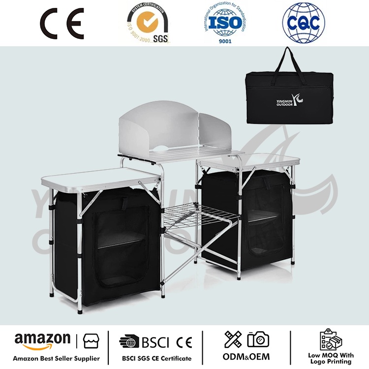 Mesa de cocina portátil para acampar