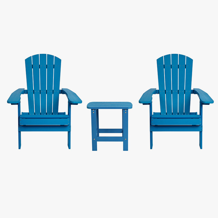Juego de sillas Adirondack de 3 piezas