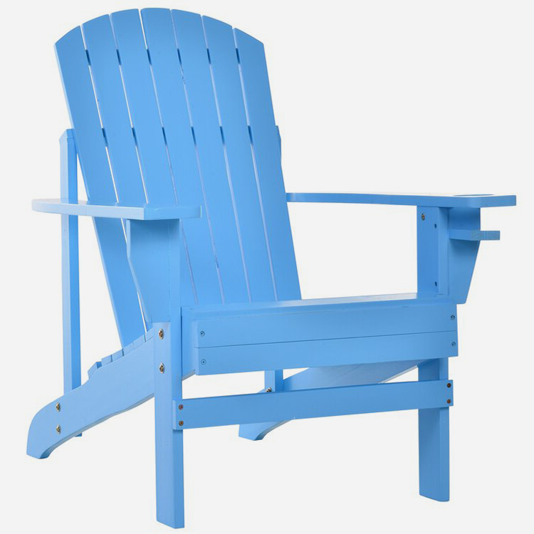 Silla Adirondack de madera para exteriores