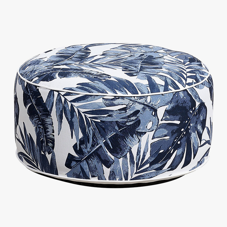 Taburete Hinchable Ottoman Hoja Azul